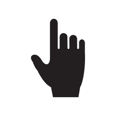 Obraz premium finger touch icon vector symbol template