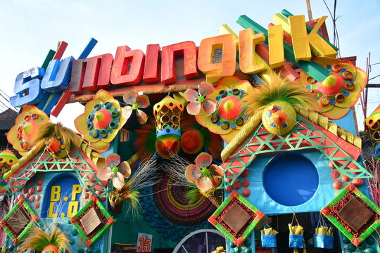 Sumbingtik Festival house decor facade in Cainta, Rizal, Philippines
