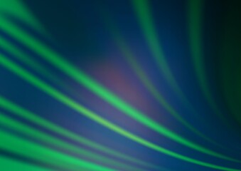 Dark Blue, Green vector blurred and colored template.