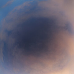 Upward view to arctic sky with Polar stratospheric clouds