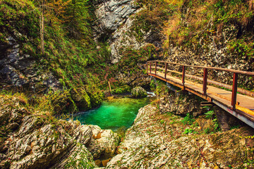 Fototapeta premium Vintgar gorge, Slovenia