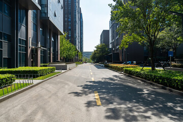 Financial Center Road and office building, nanjing, China