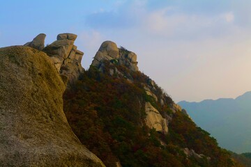 view of the mountains
