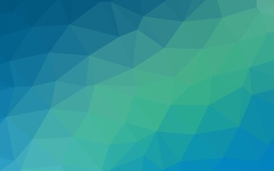 Light Blue, Green vector abstract polygonal cover.