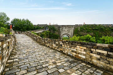 Ancient city walls in Nanjing, China