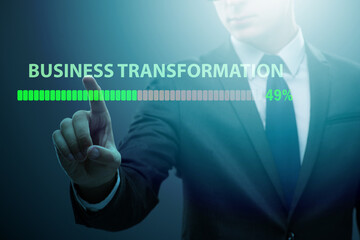 Concept of corporate business transformation