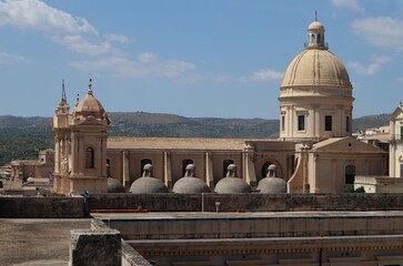 Noto - Scorcio del Duomo dal campanile del Monastero del Santissimo Salvatore