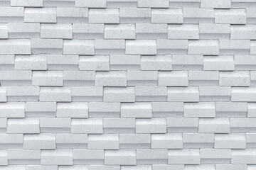 White brick wall with simple pattern. White wall texture abstract background. Modern design of...