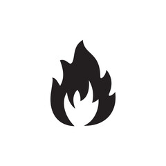 Flammable icon isolated on white background