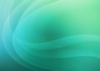 Light Green vector pattern with liquid shapes.