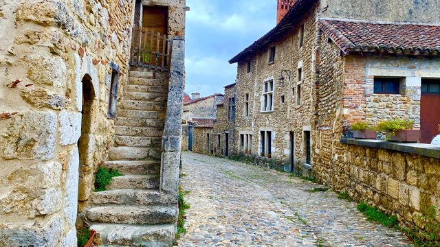 narrow street in the town