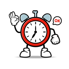 clock cartoon character