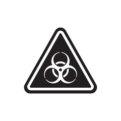 Biohazard icon isolated on white background