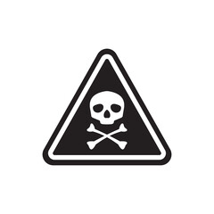 Skull icon isolated on white background