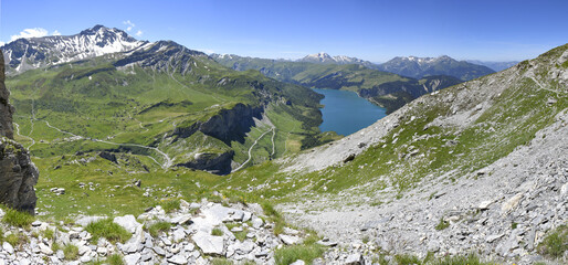 Lac de Roselend, beaufortain, savoie, france