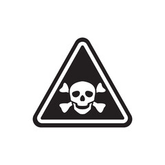 Skull icon isolated on white background