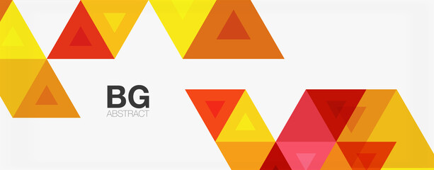 Mosaic triangle pattern abstract background for cover, banner, flyer and poster and other template