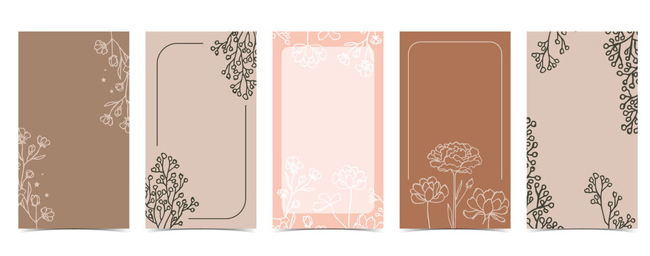 Cute Background For Social Media With Magnolia,lavender,flower