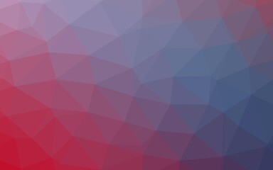 Fototapeta premium Light Blue, Red vector polygon abstract background.