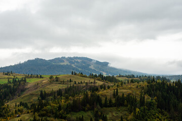Obraz premium Beautiful autumn mountain landscape. Ukraine. The Carpathians.