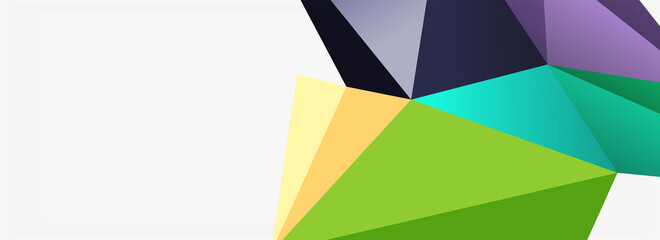 3d mosaic abstract backgrounds, low poly shape geometric design