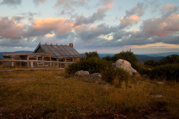 hut in the mountains