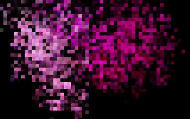 Dark Pink vector background with rectangles.