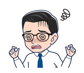 Young employee in a white shirt