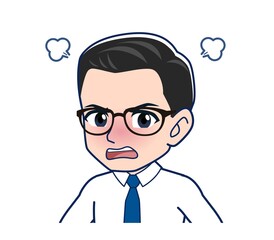 Young employee in a white shirt