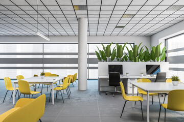 White office interior with waiting room
