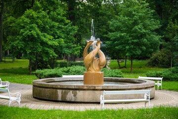 Spa town Frantiskovy Lazne in West Bohemia