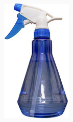 Blaue freigestellte Wasser-Sprühflasche