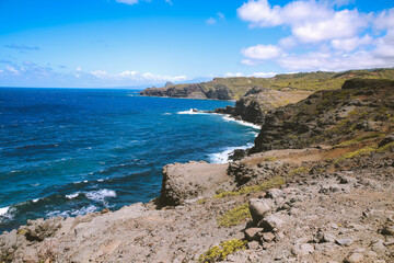 Anakaluahine Gulch, West Maui coast, Hawaii
