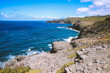 Anakaluahine Gulch, West Maui coast, Hawaii
