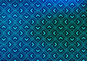 Light Blue, Green vector pattern with lines, rectangles.