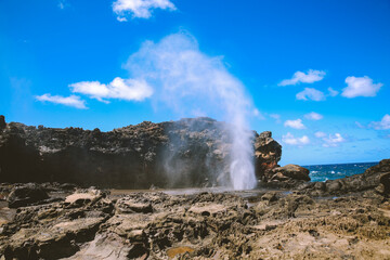 Nakalele Blowhole, West Maui coast, Hawaii
