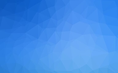Fototapeta premium Light BLUE vector polygon abstract background.