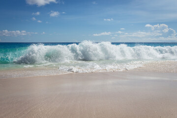 waves on the beach