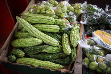 vegetables at the market