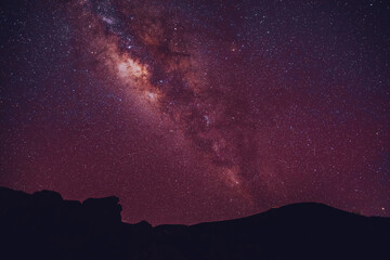 Starry Milky Way at Haleakala National Park, Maui, Hawaii