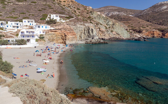 Agali beach in Folegandros island, Cyclades, Greece.