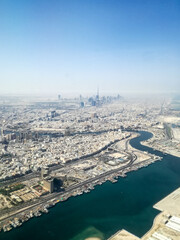 aerial view of the city Dubai