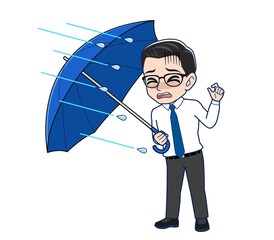 Young employee in a white shirt