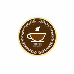 Coffee shop logo design template