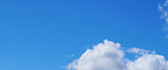 panorama blue sky with clouds
