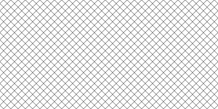 Square wire fence mesh. Illustration of seamless square mesh pattern (repeatable). Seamless metal grid pattern in vector. Lattice mesh texture.