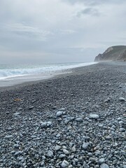 rocky coast of the sea