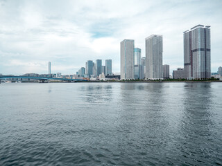 Naklejka premium 東京 豊洲の風景