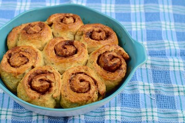 Fresh homemade Cinnamon rolls or Cinnamon buns
