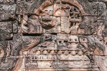 Angkor wat temple complex in Cambodia, Siem Reap Buddhist temple